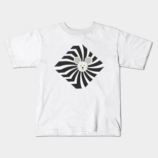 Black Spiral Cube T-shirt with mouse Kids T-Shirt